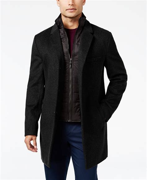 michael kors mens suede jacket|Michael Kors men's overcoat.